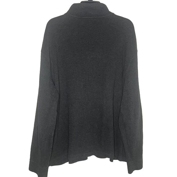 Vintage Polo Ralph Lauren Men’s Quarter Zip Pullover Sweater Dark Gray Size XXL - Picture 5 of 5